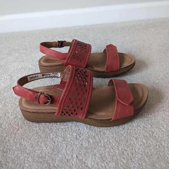 Rocky 4EurSole RKH185 Women Red Sprightly Slingback Comfort Sandal Non-Slip Sz 9 - Picture 6 of 16